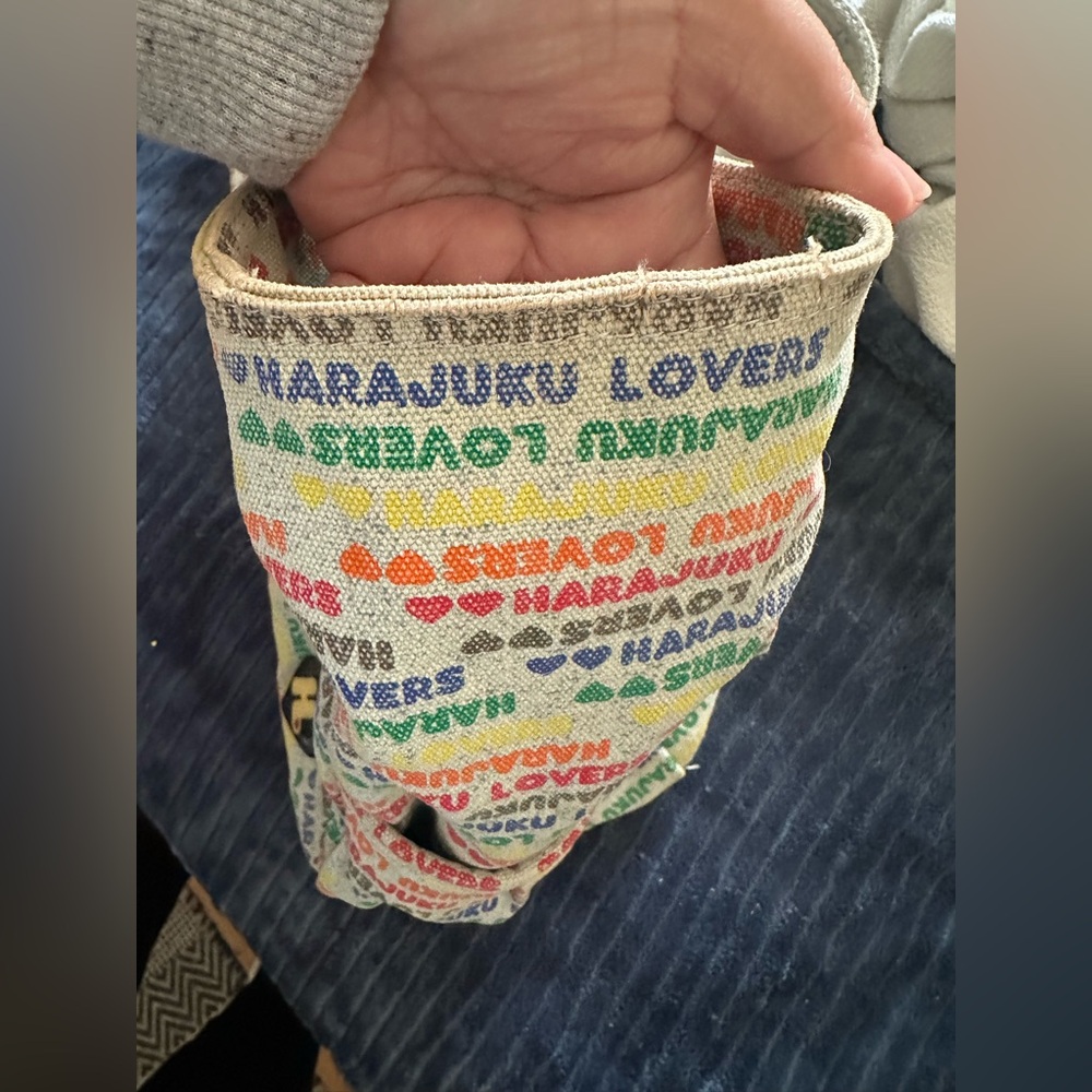 Harajuku Lovers Rainbow Letters Tote Bag. - Picture 13 of 14